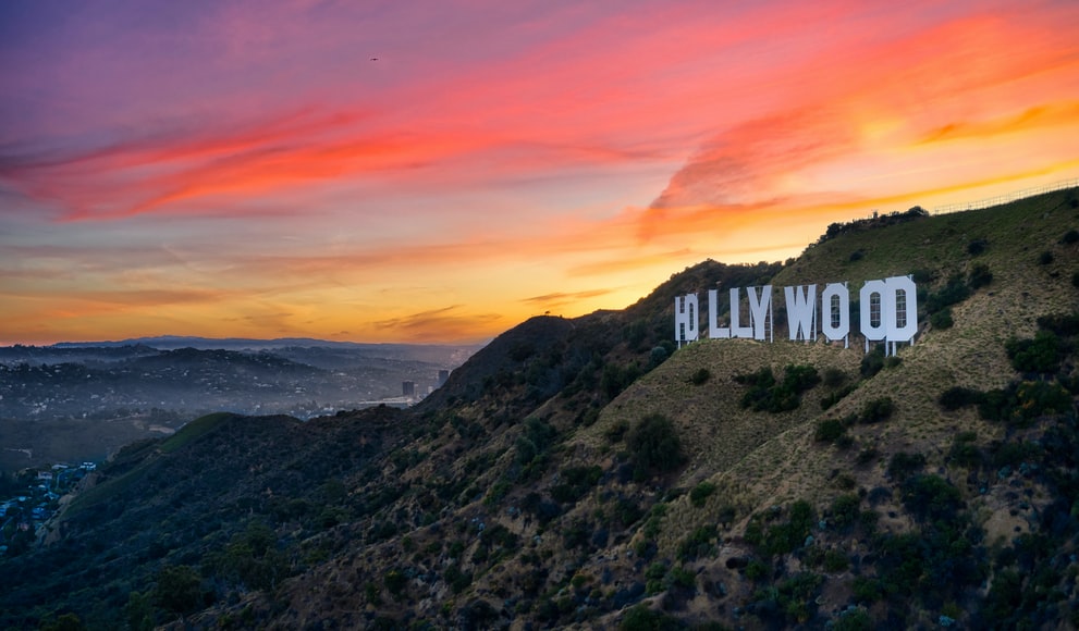Letreiro de Hollywood, Los Angeles, Califórnia.