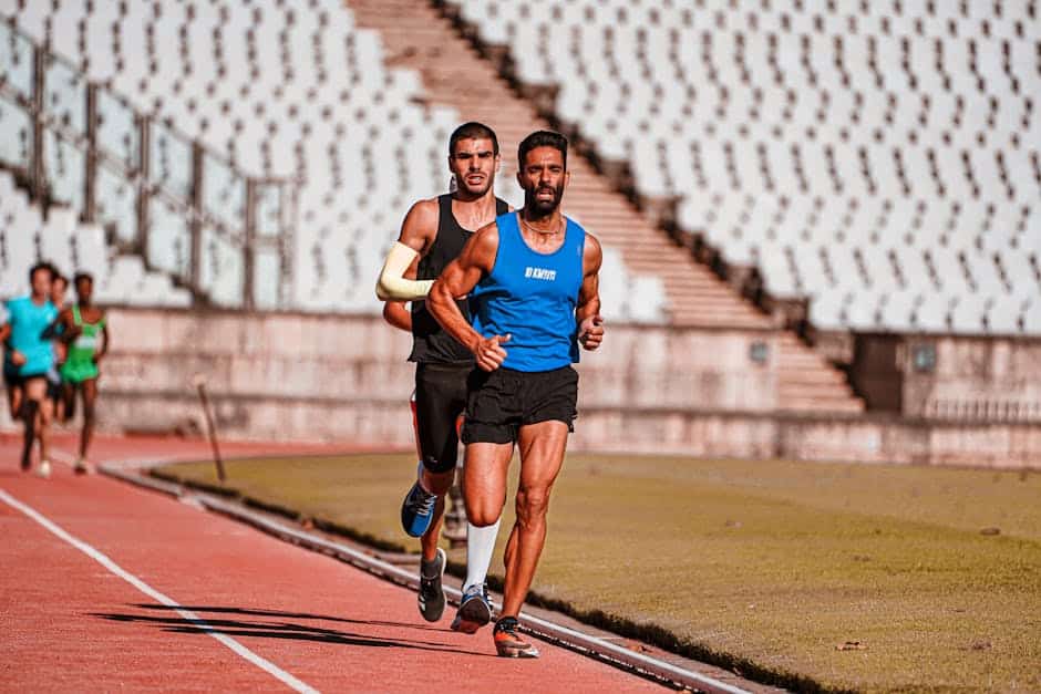 Atleta profissional treinando ao ar livre coberto por seguro viagem Nest Travel