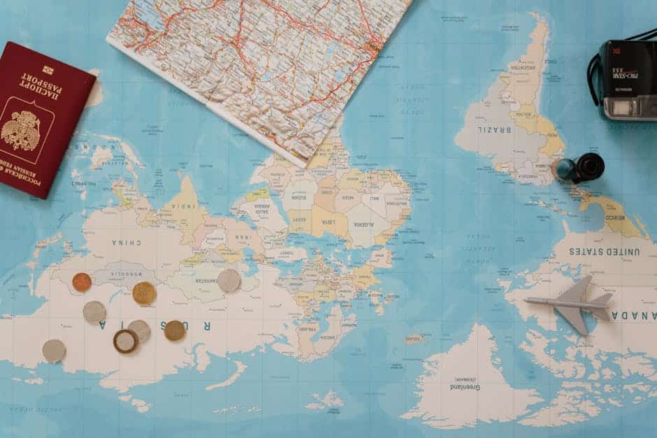 Mapa-múndi com destinos cobertos pelo seguro viagem Next by Affinity – Europa, Américas, Ásia e mais